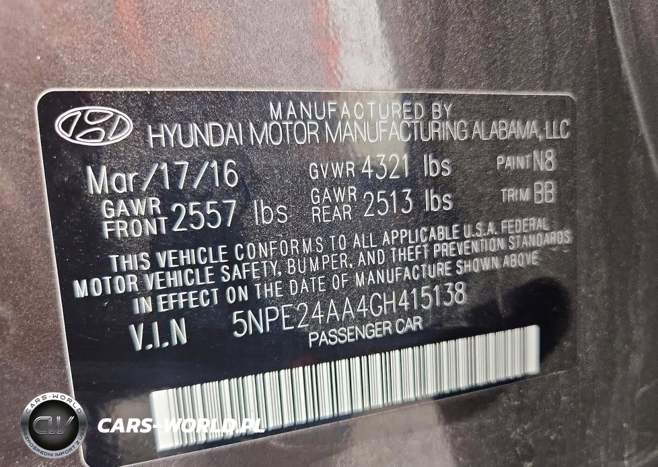 2016 Hyundai Sonata Eco VIN:5NPE24AA4GH415138 - 12