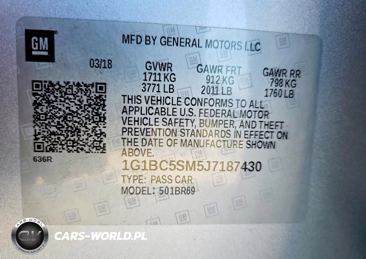 2018 Chevrolet Cruze Ls VIN:1G1BC5SM5J7187430 - 12