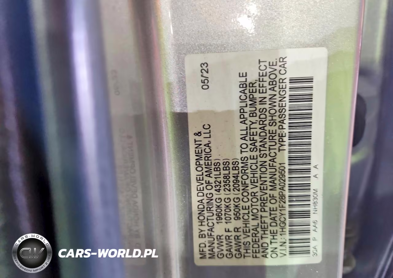 2023 Honda Accord Lx VIN:1HGCY1F28PA029501 - 12