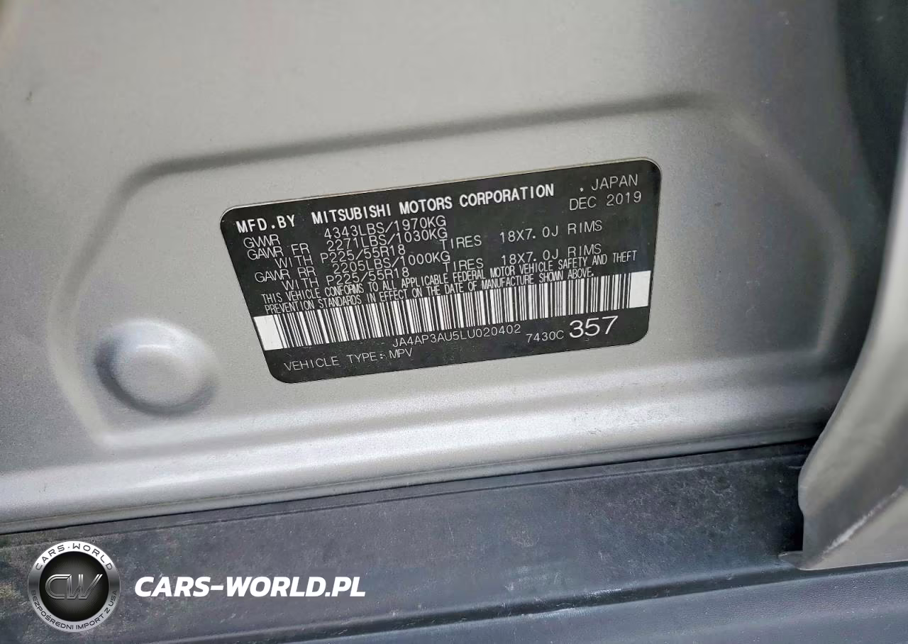 2020 Mitsubishi Outlander Sport Es VIN:JA4AP3AU5LU020402 - 13