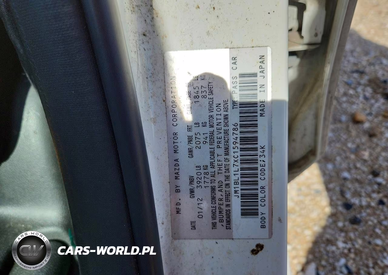 2012 Mazda 3 I VIN:JM1BL1L7XC1594786 - 13