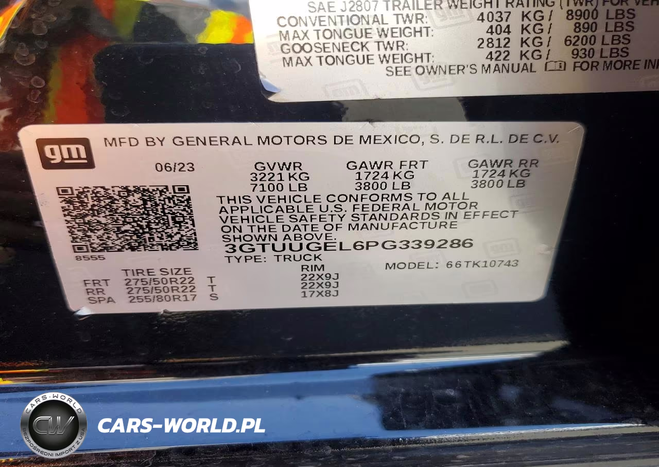 2023 GMC Sierra K1500 Denali VIN:3GTUUGEL6PG339286 - 12