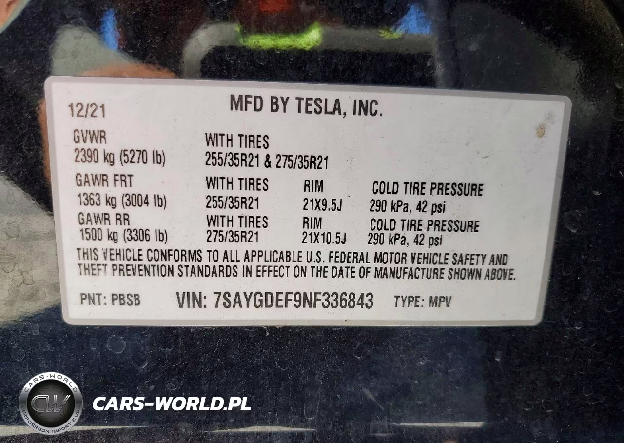 2022 Tesla Model Y VIN:7SAYGDEF9NF336843 - 13