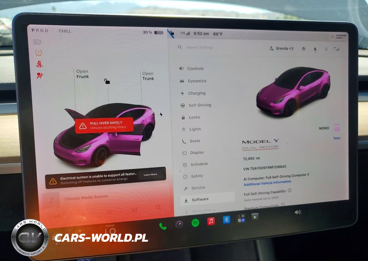 2022 Tesla Model Y VIN:7SAYGDEF9NF336843 - 9