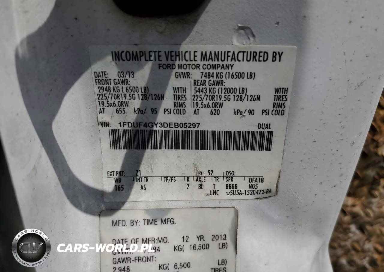 2013 Ford F450 Super Duty Bucket Truck VIN:1FDUF4GY3DEB05297 - 10