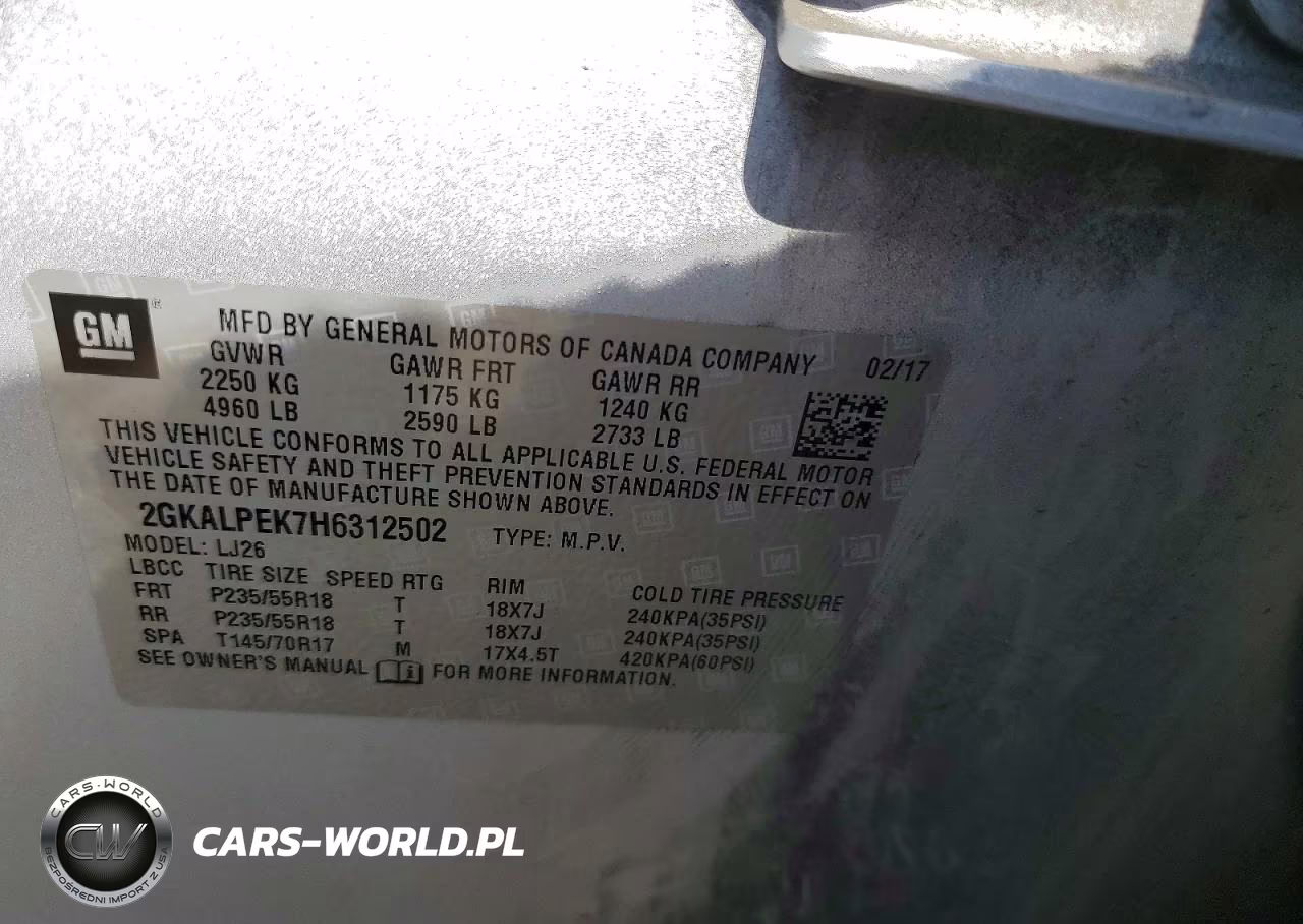 2017 GMC Terrain Slt VIN:2GKALPEK7H6312502 - 14