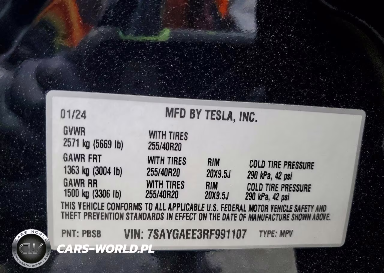 2024 Tesla Model Y VIN:7SAYGAEE3RF991107 - 13