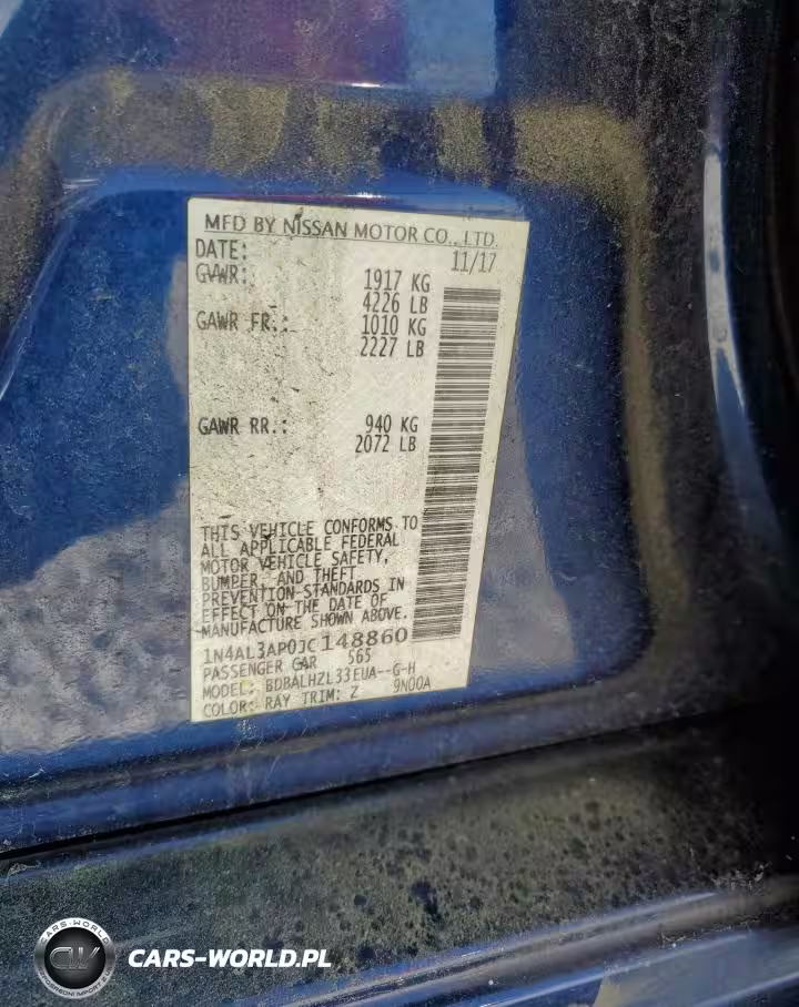 2018 Nissan Altima 2.5 VIN:1N4AL3AP0JC148860 - 12