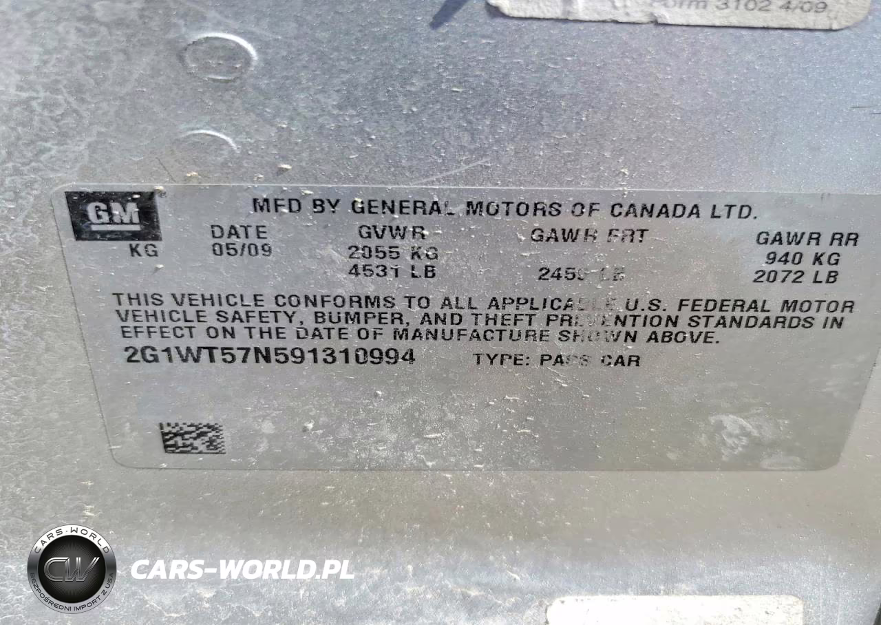 2009 Chevrolet Impala 1Lt VIN:2G1WT57N591310994 - 14