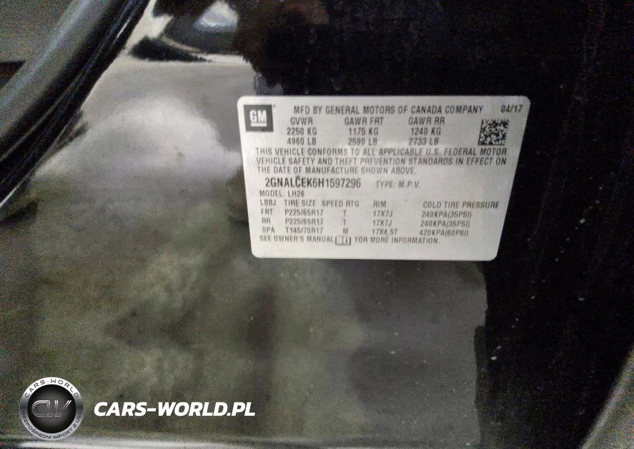 2017 Chevrolet Equinox Lt VIN:2GNALCEK6H1597296 - 13