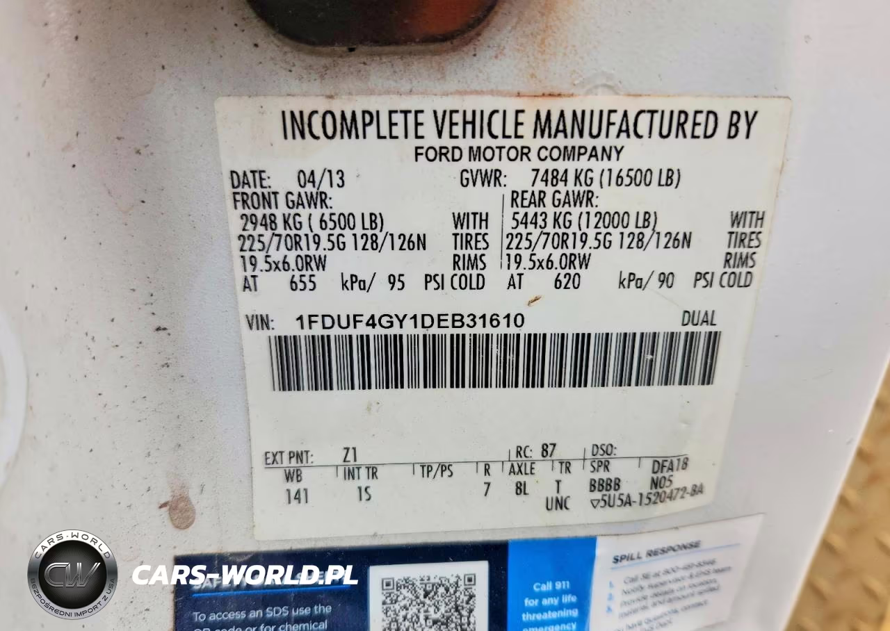 2013 Ford F450 Super Duty VIN:1FDUF4GY1DEB31610 - 12