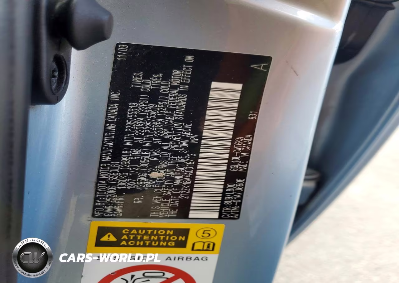 2010 Lexus Rx 350 VIN:2T2ZK1BA4AC018713 - 13
