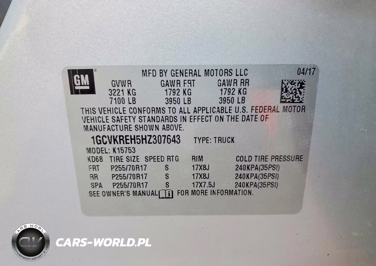 2017 Chevrolet Silverado K1500 Lt VIN:1GCVKREH5HZ307643 - 12