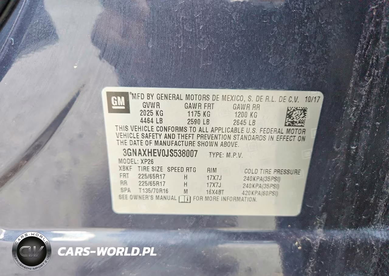 2018 Chevrolet Equinox Ls VIN:3GNAXHEV0JS538007 - 13