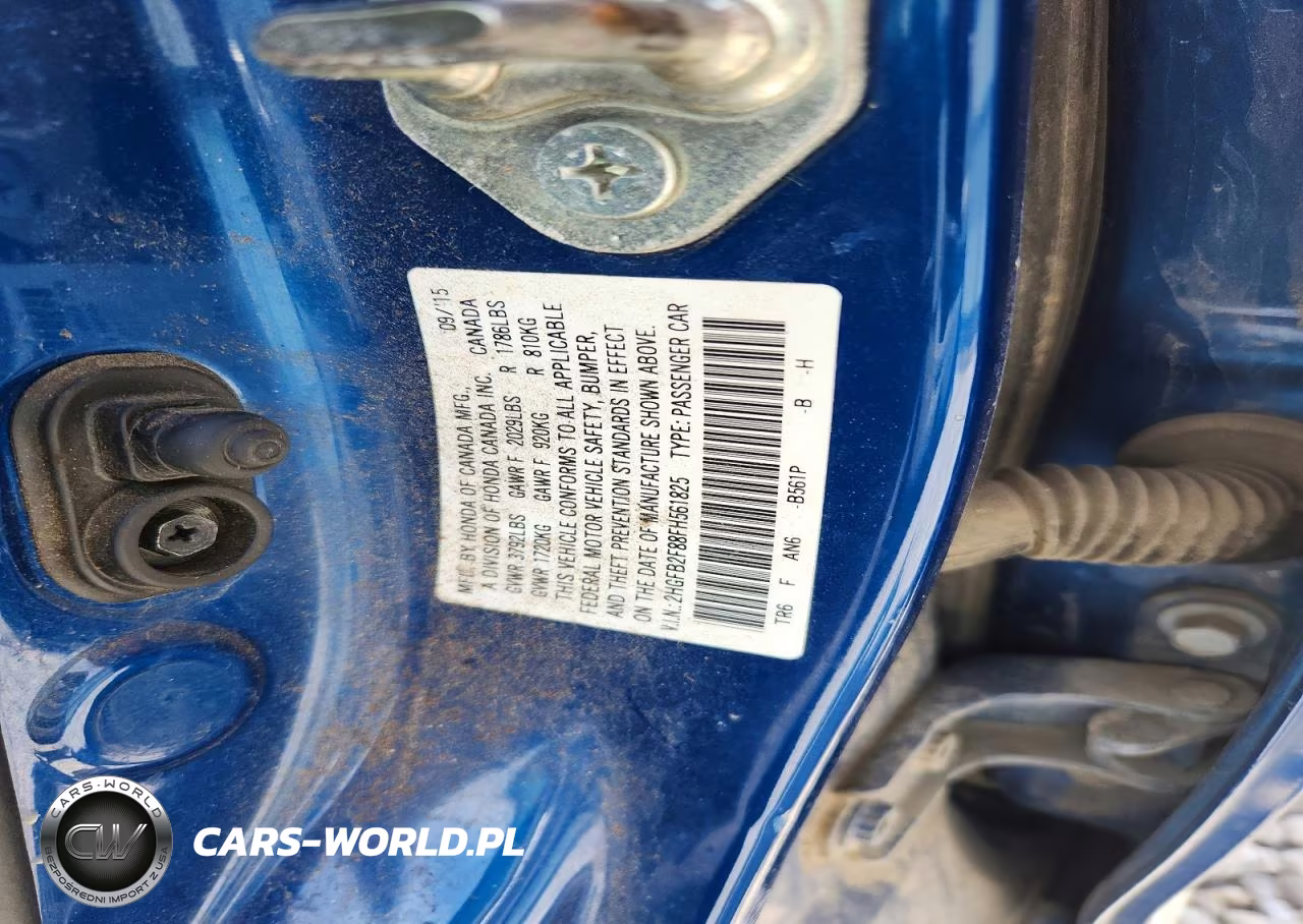 2015 Honda Civic Ex VIN:2HGFB2F88FH561825 - 12