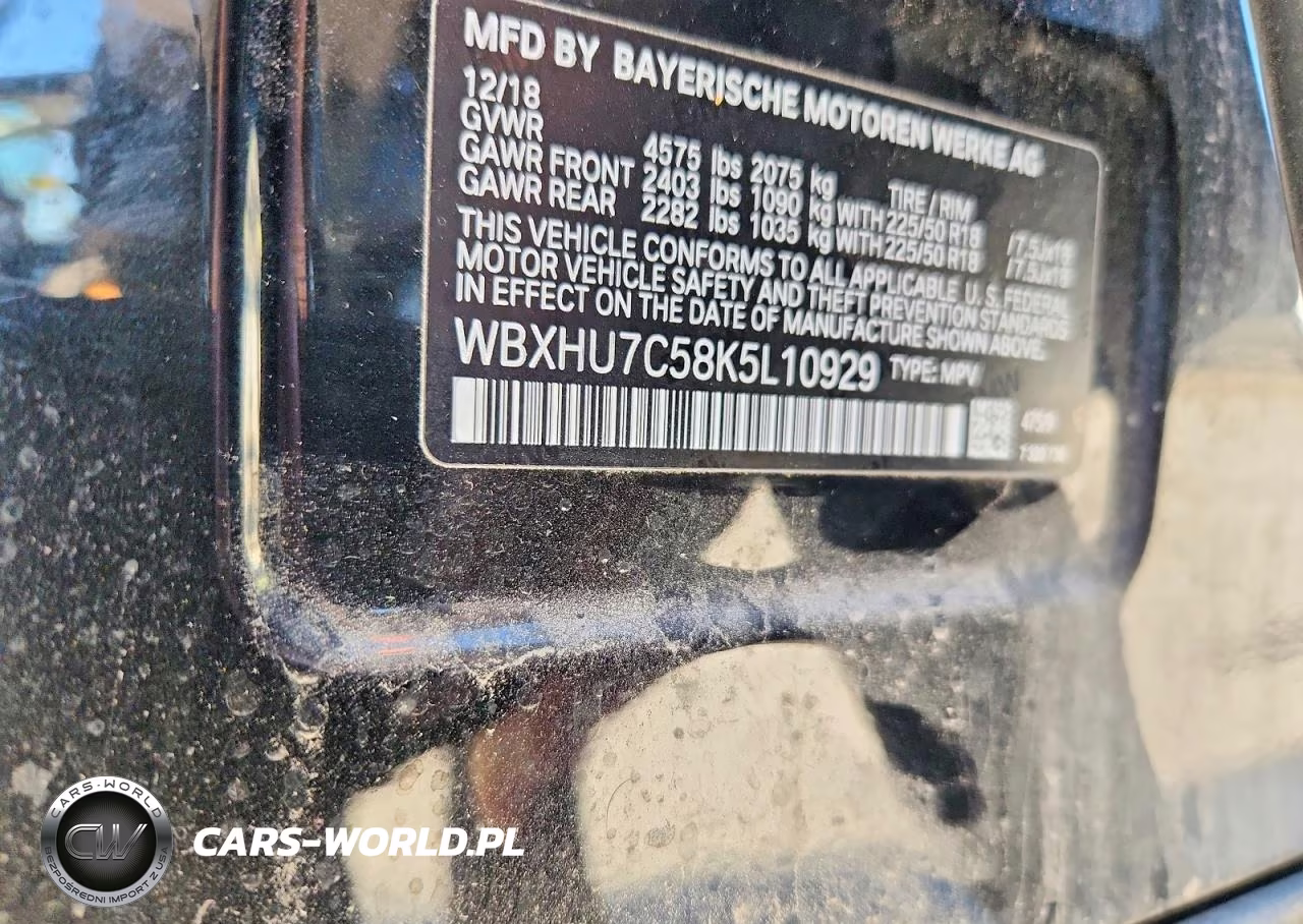 2019 BMW X1 Sdrive28I VIN:WBXHU7C58K5L10929 - 13