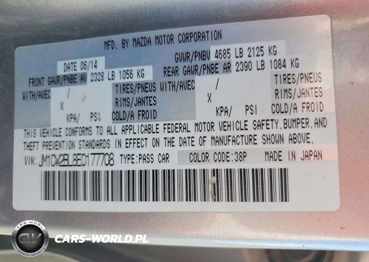 2014 Mazda 5 Sport VIN:JM1CW2BL8E0177708 - 14