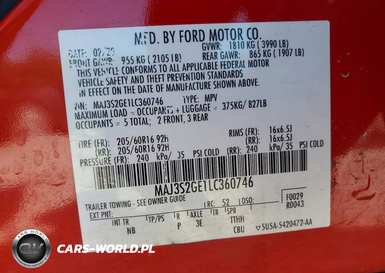 2020 Ford Ecosport Se VIN:MAJ3S2GE1LC360746 - 13