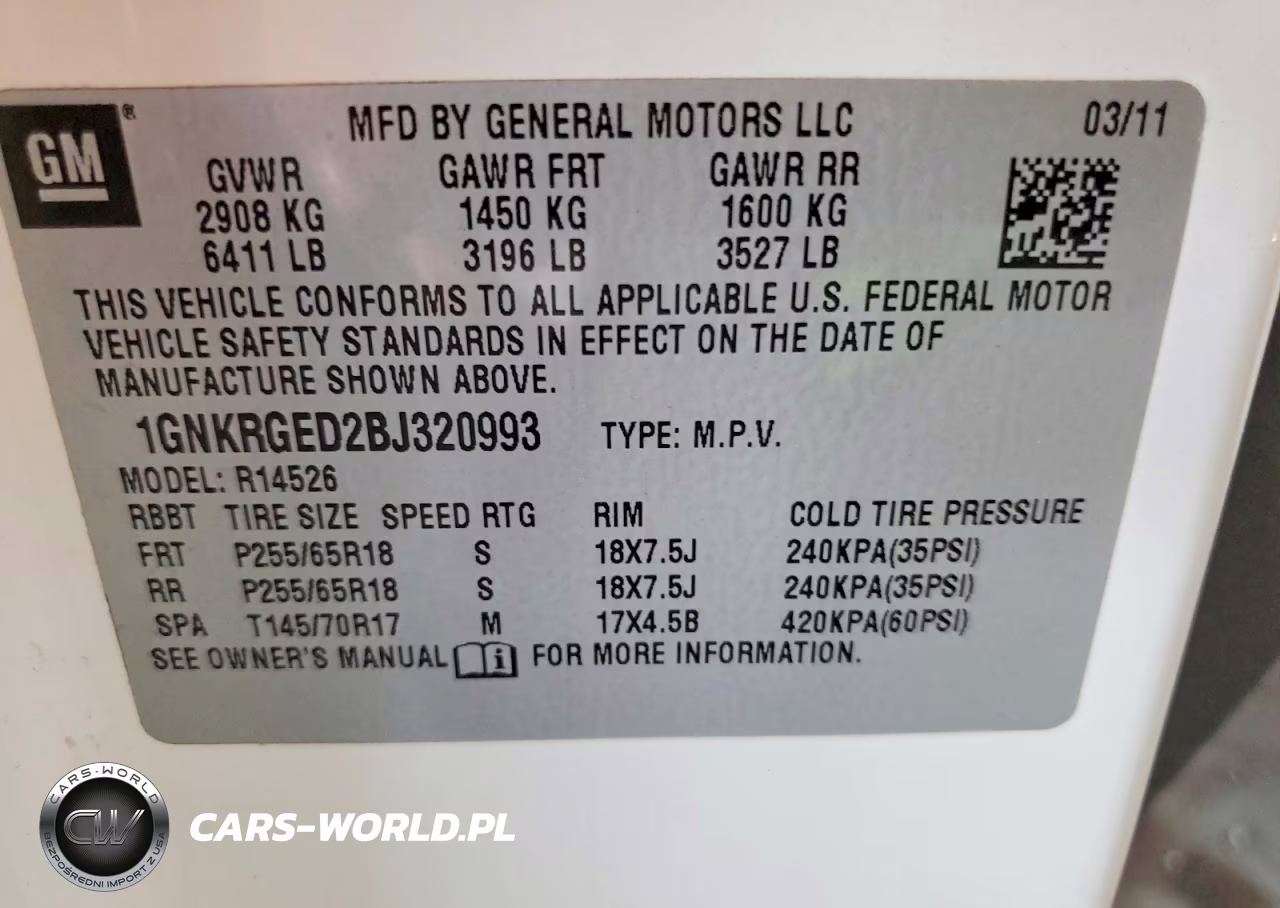 2011 Chevrolet Traverse Lt VIN:1GNKRGED2BJ320993 - 13