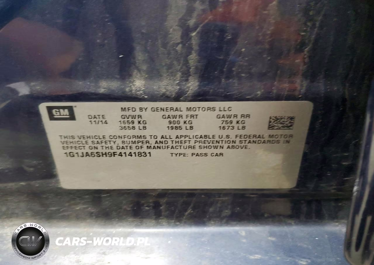 2015 Chevrolet Sonic Ls VIN:1G1JA6SH9F4141831 - 12