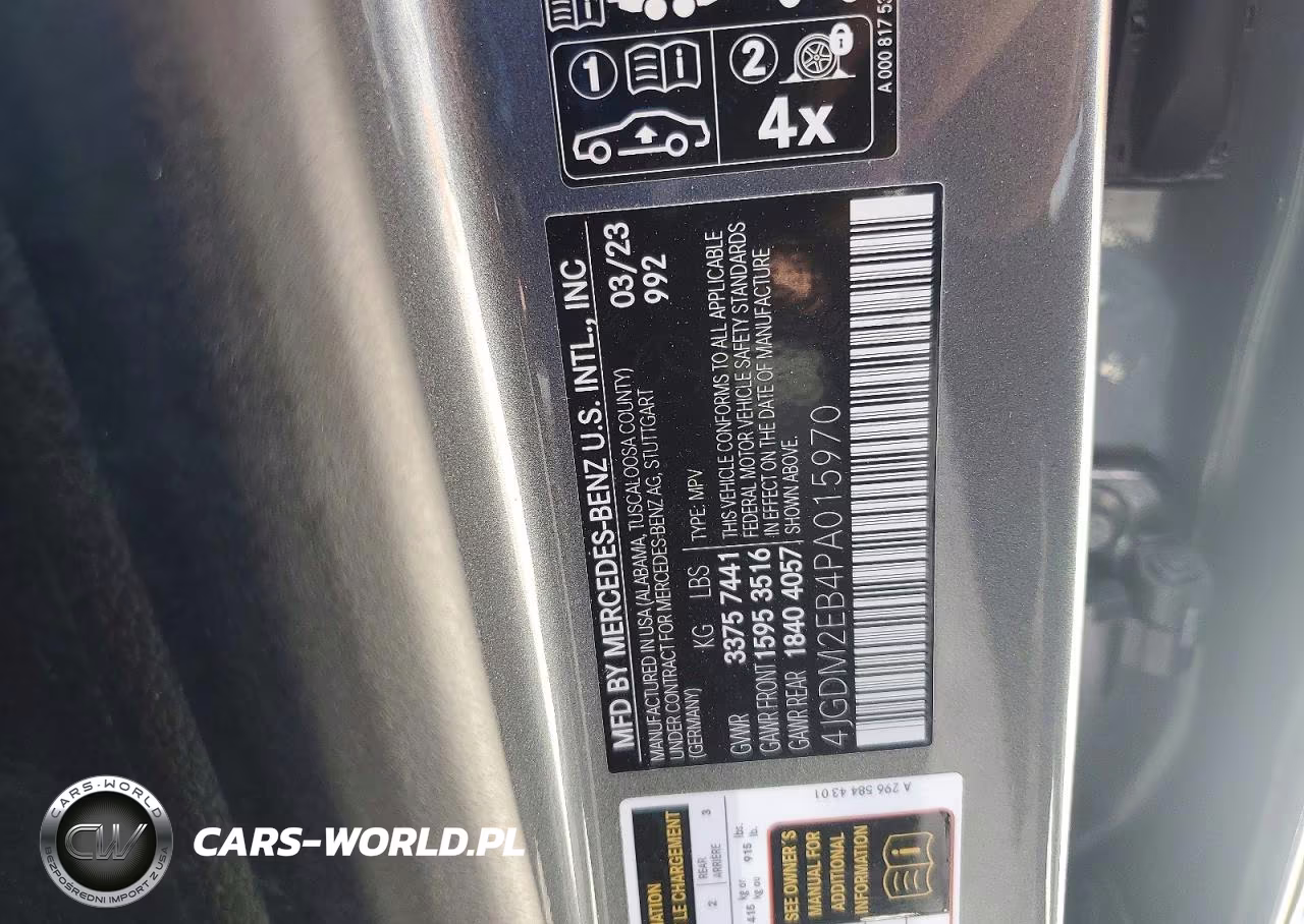 2023 Mercedes-Benz Eqs Suv 450 4Matic VIN:4JGDM2EB4PA015970 - 13