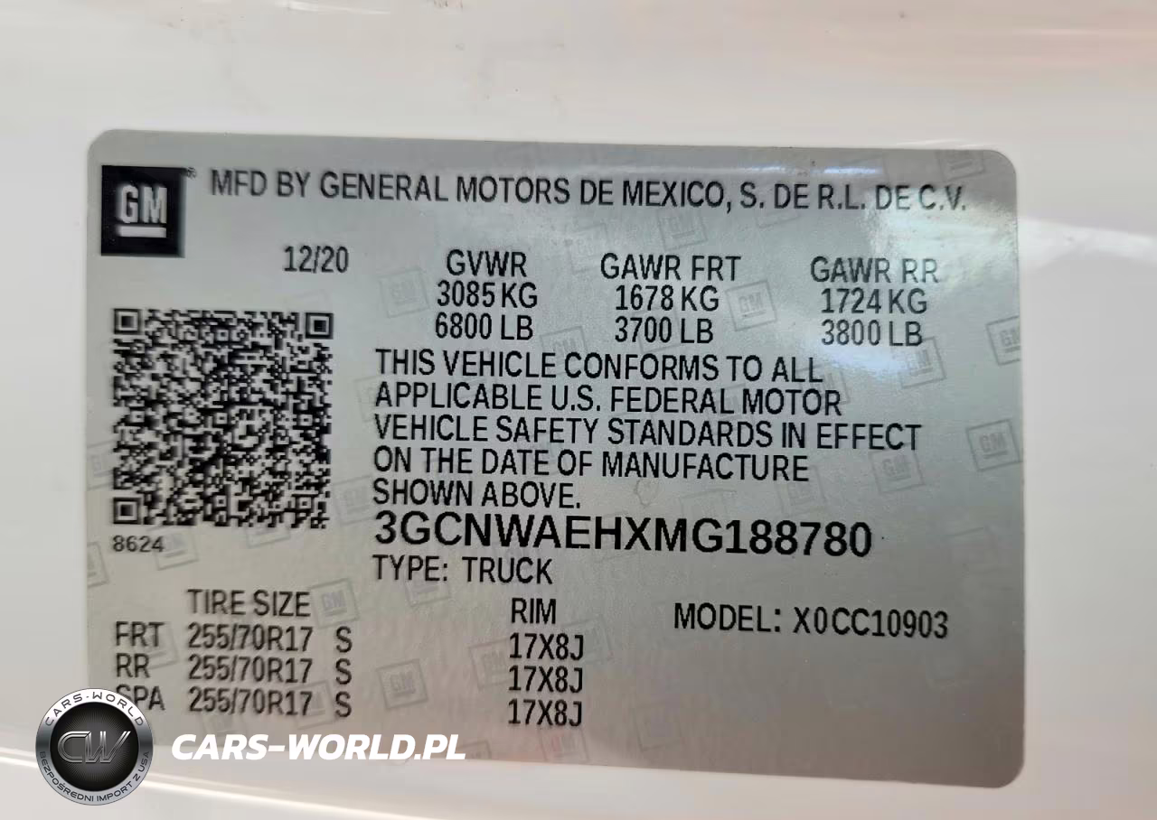 2021 Chevrolet Silverado C1500 VIN:3GCNWAEHXMG188780 - 12