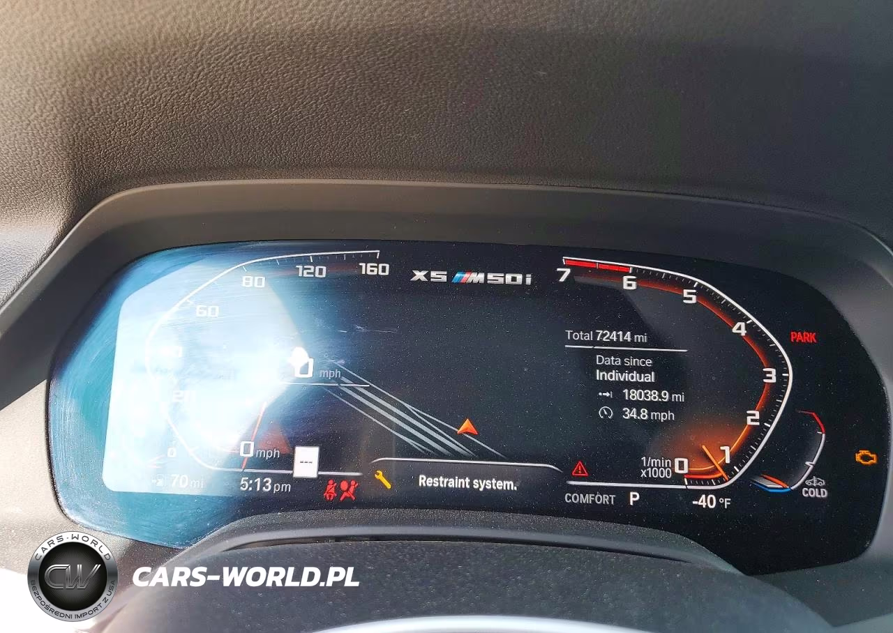 2022 BMW X5 M50I VIN:5UXJU4C08N9L26271 - 9