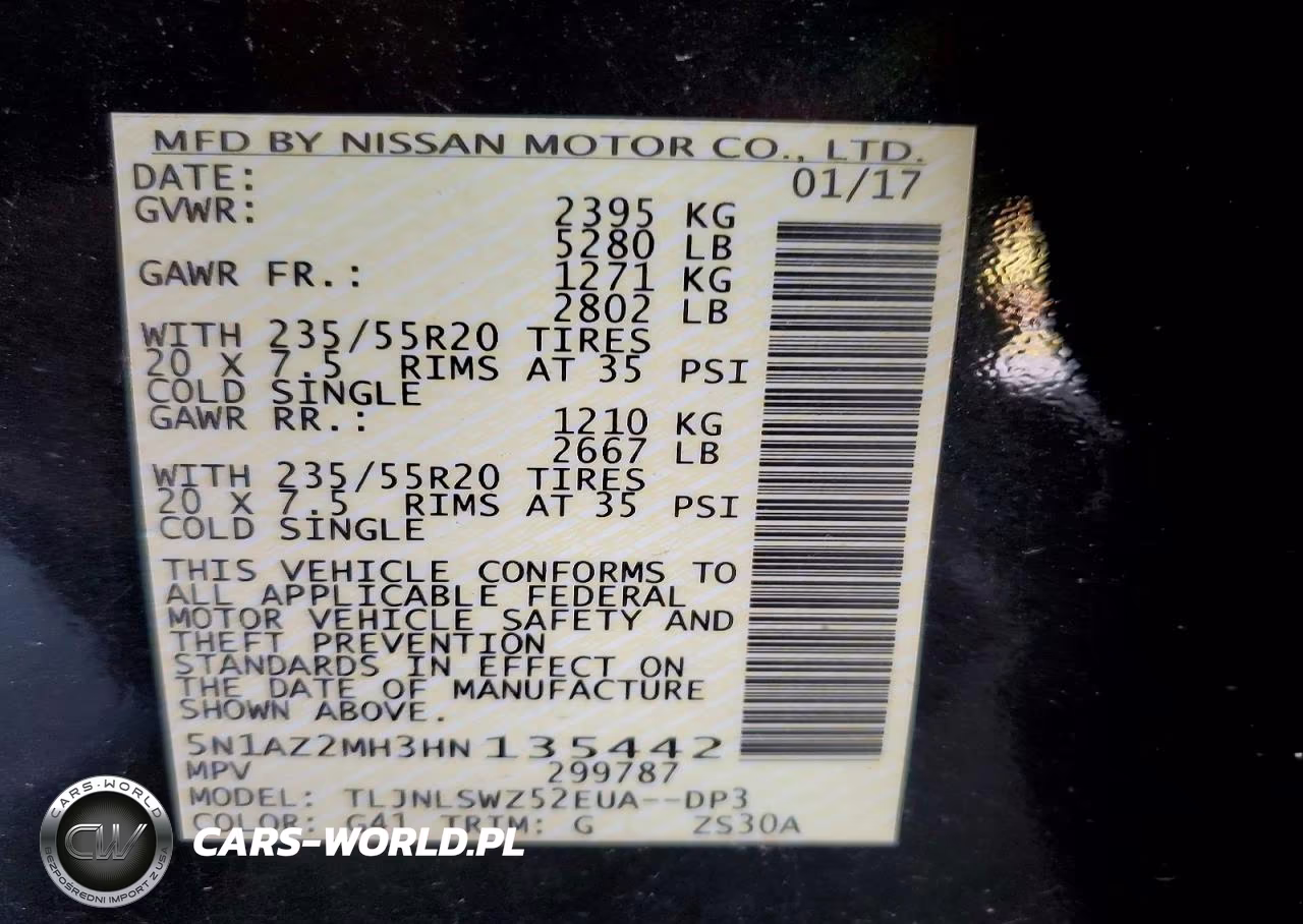 2017 Nissan Murano Platinum VIN:5N1AZ2MH3HN135442 - 13