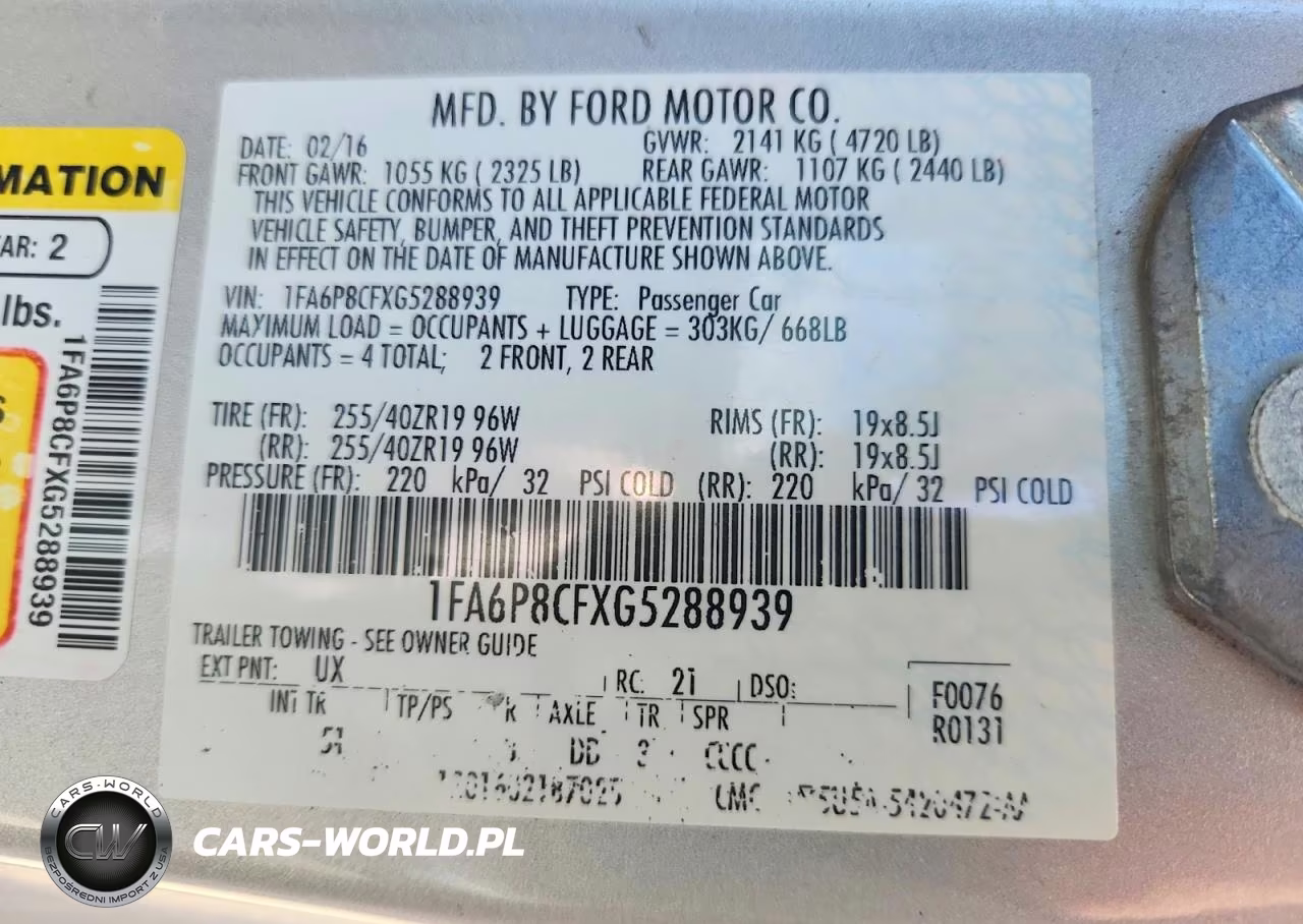 2016 Ford Mustang Gt VIN:1FA6P8CFXG5288939 - 12