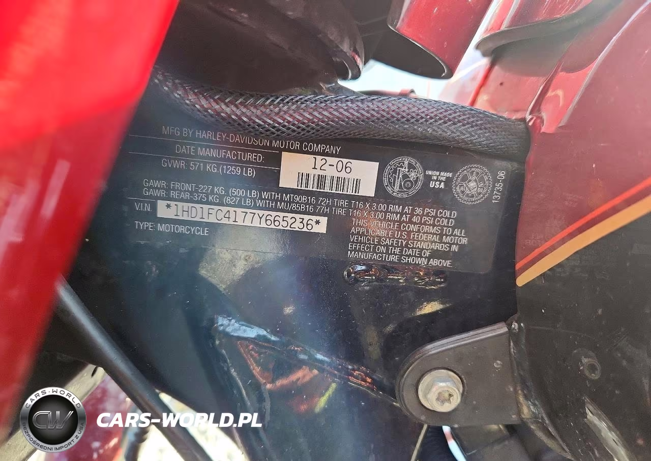 2007 Harley Davidson Flhtcui VIN:1HD1FC4177Y665236 - 9