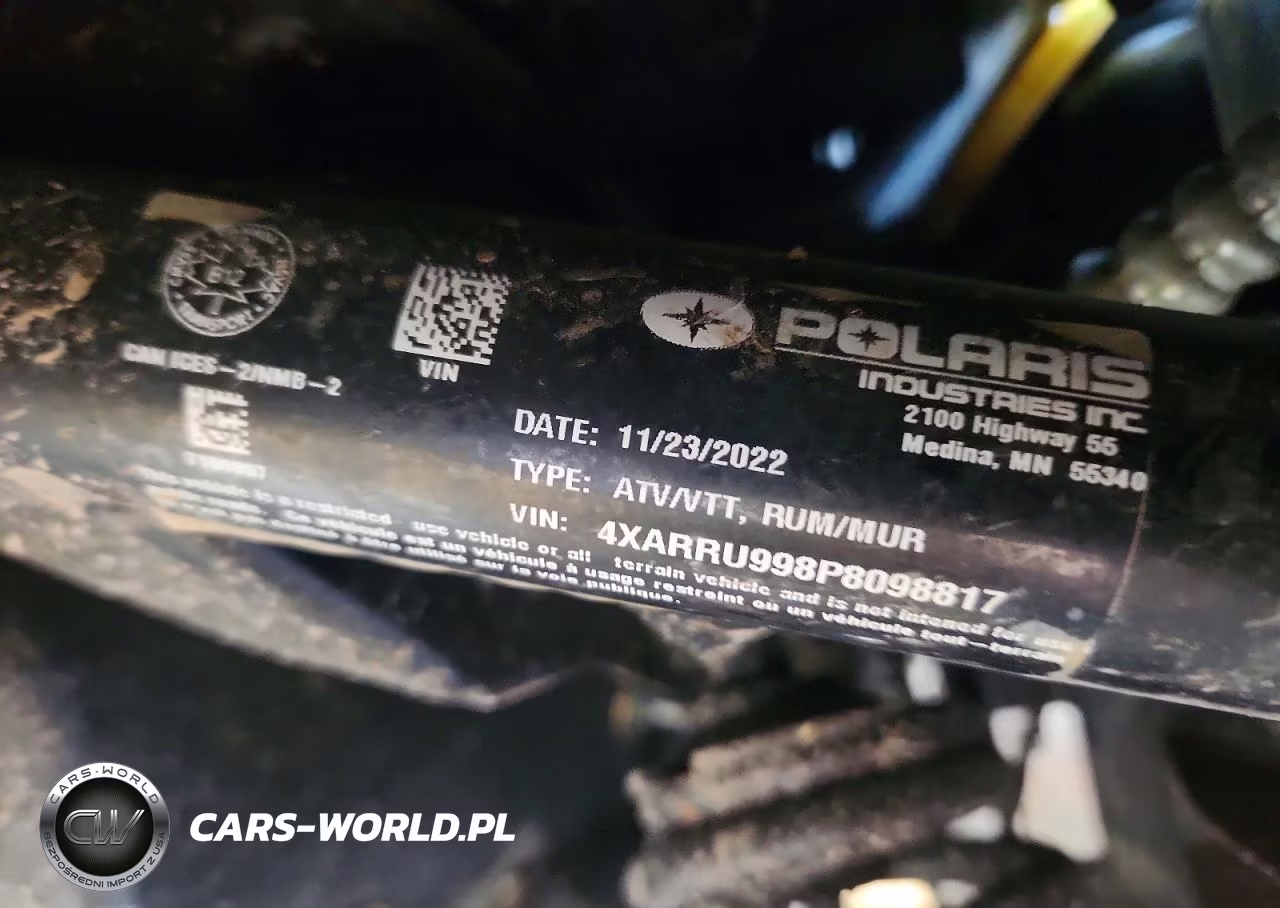 2023 Polaris Ranger Xp 1000 Northstar Premium VIN:4XARRU998P8098817 - 10