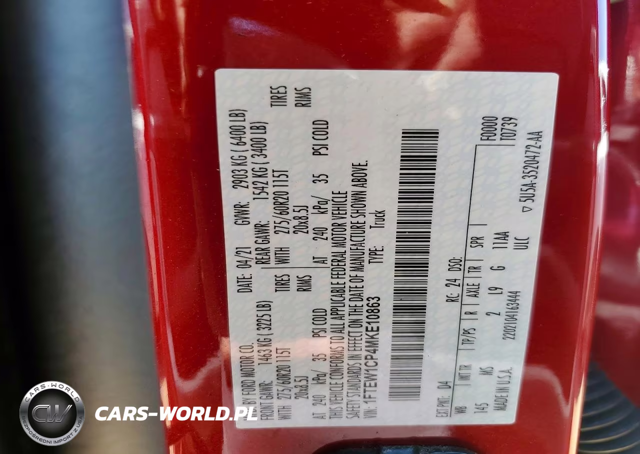 2021 Ford F150 Supercrew VIN:1FTEW1CP4MKE10863 - 12