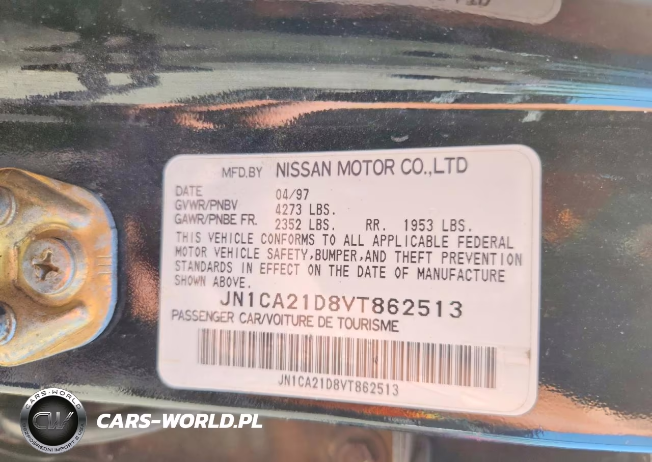 1997 Nissan Maxima Gxe VIN:JN1CA21D8VT862513 - 12