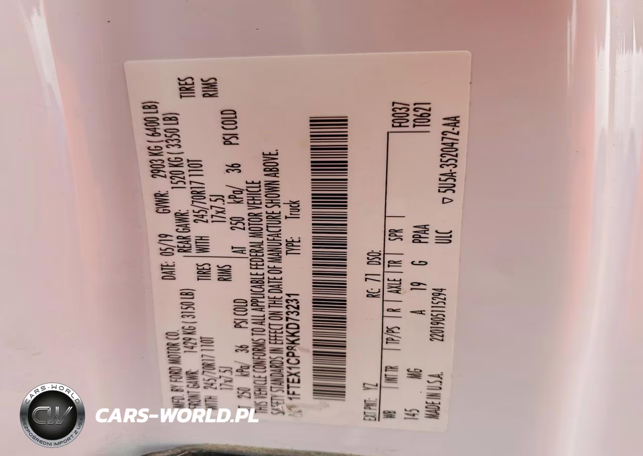 2019 Ford F150 Super Cab VIN:1FTEX1CP8KKD73231 - 12