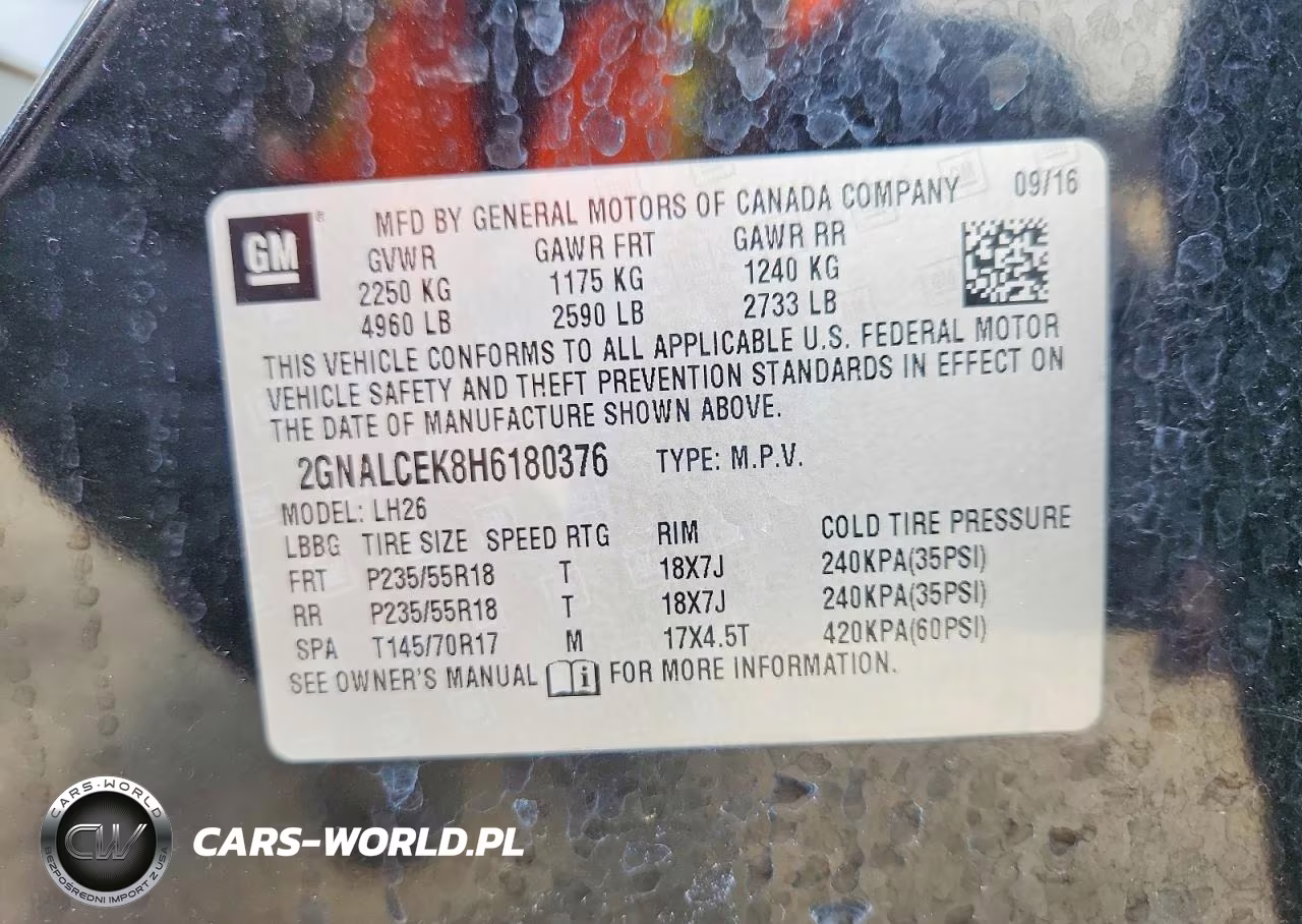 2017 Chevrolet Equinox Lt VIN:2GNALCEK8H6180376 - 12