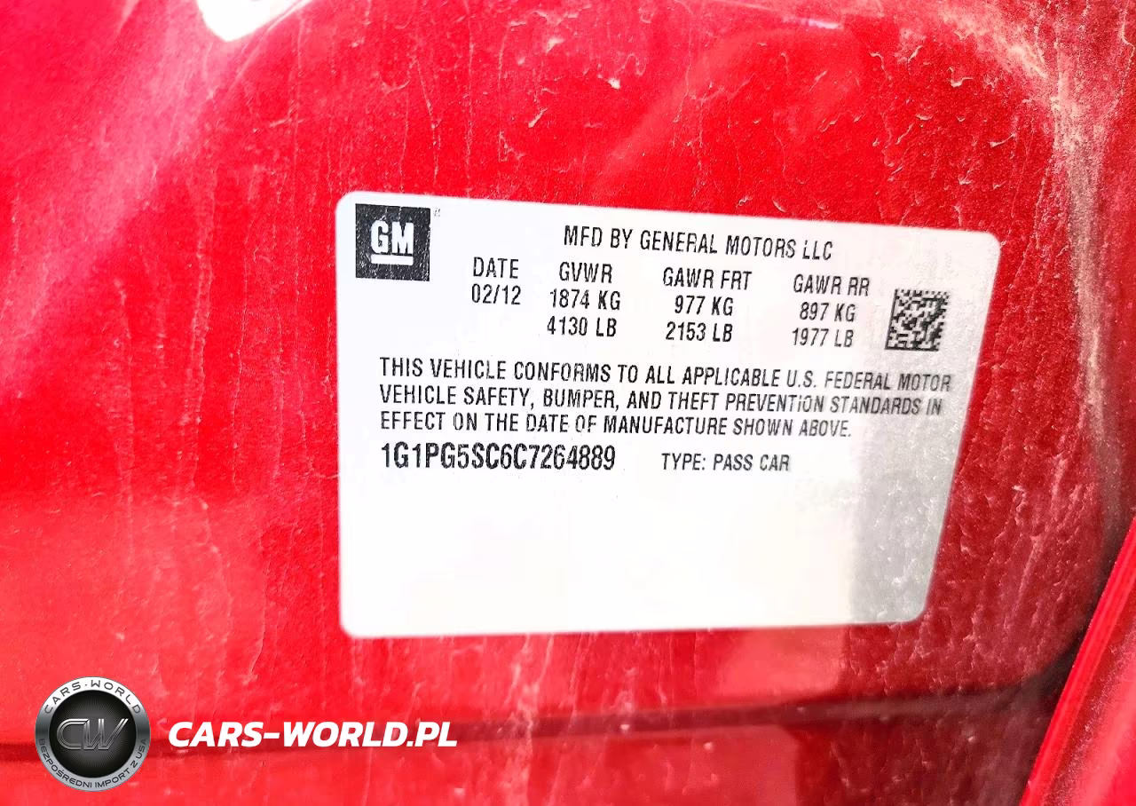 2012 Chevrolet Cruze Lt VIN:1G1PG5SC6C7264889 - 12