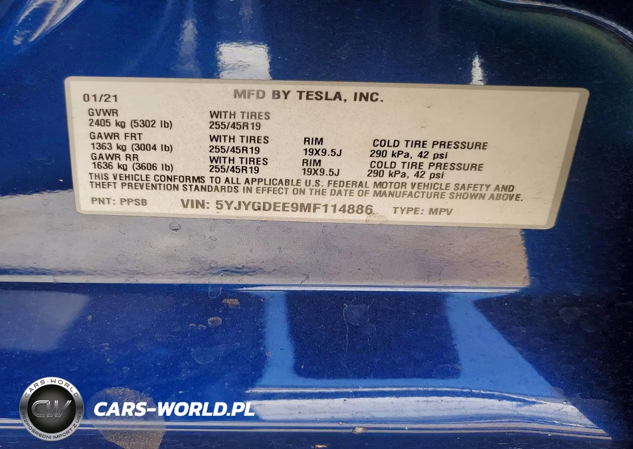2021 Tesla Model Y VIN:5YJYGDEE9MF114886 - 12