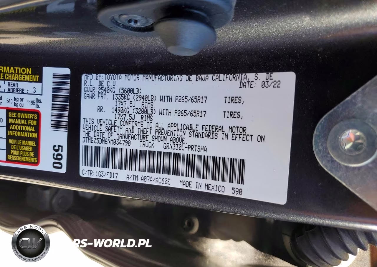 2022 Toyota Tacoma Trd Sport VIN:3TMBZ5DN6NM034790 - 12