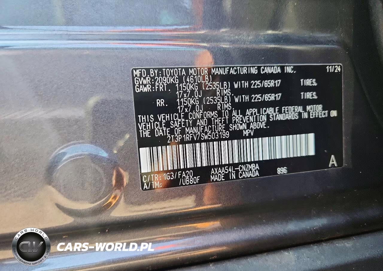 2025 Toyota Rav4 Xle VIN:2T3P1RFV7SW503199 - 13
