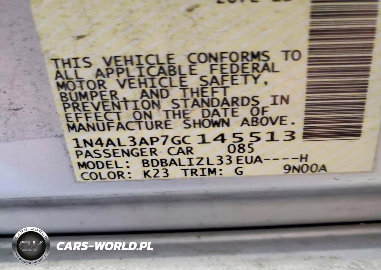 2016 Nissan Altima 2.5 Sv VIN:1N4AL3AP7GC145513 - 12