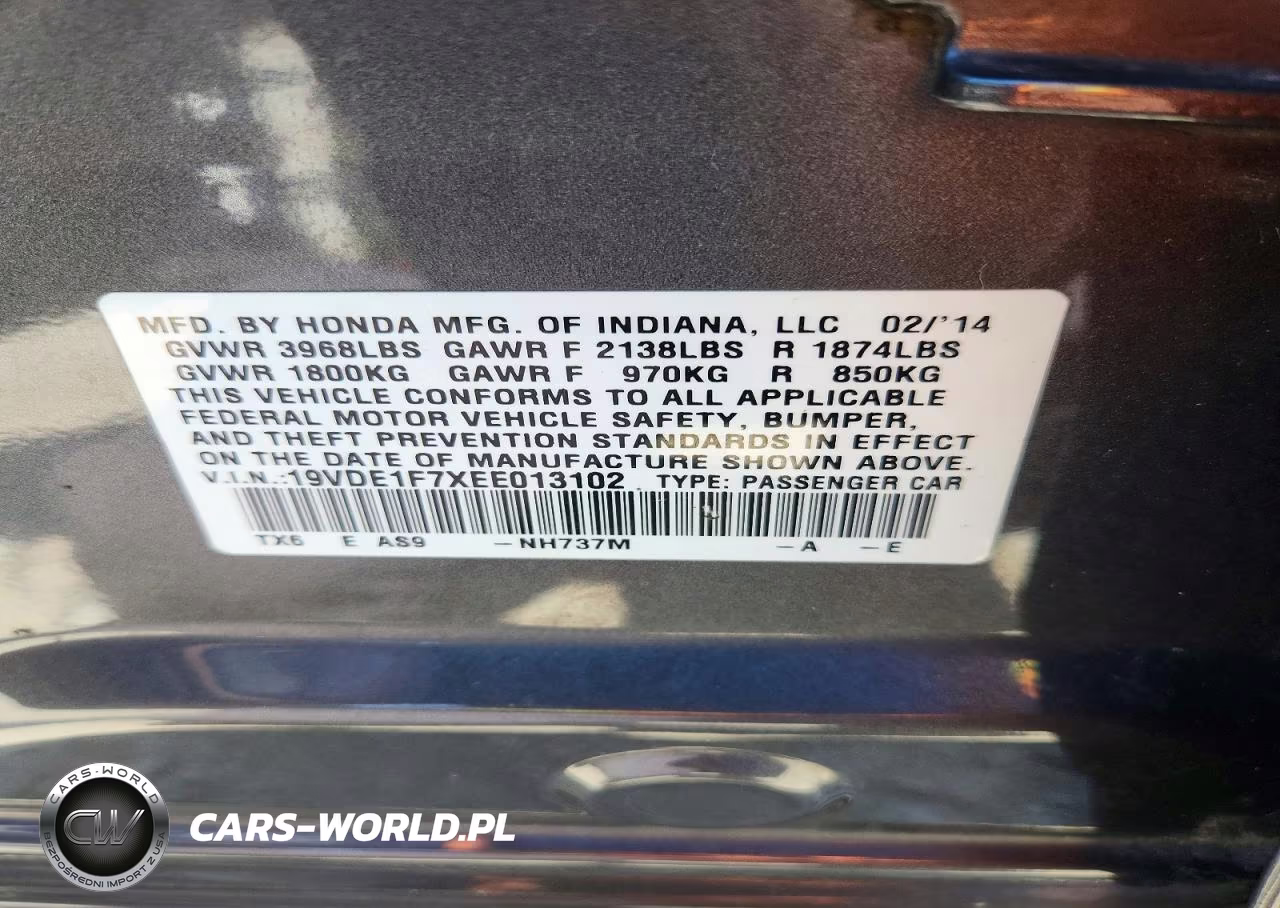 2014 Acura Ilx 20 Tech VIN:19VDE1F7XEE013102 - 12