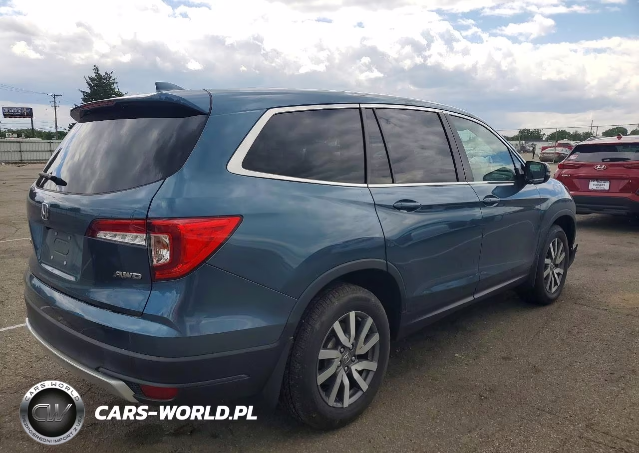 2021 Honda Pilot Exl VIN:5FNYF6H57MB016708 - 3
