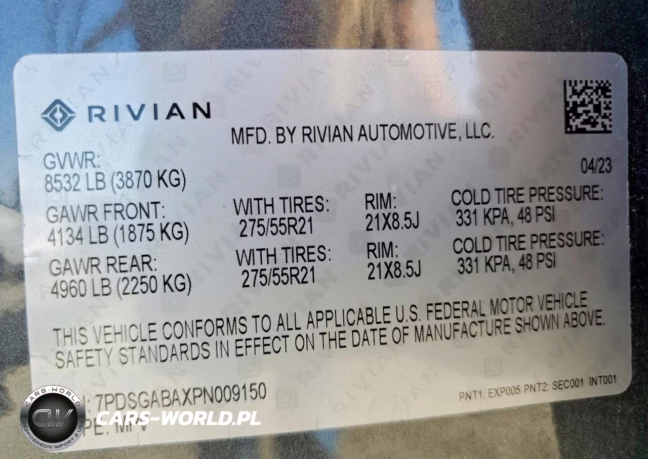 2023 Rivian R1S Adventure VIN:7PDSGABAXPN009150 - 13