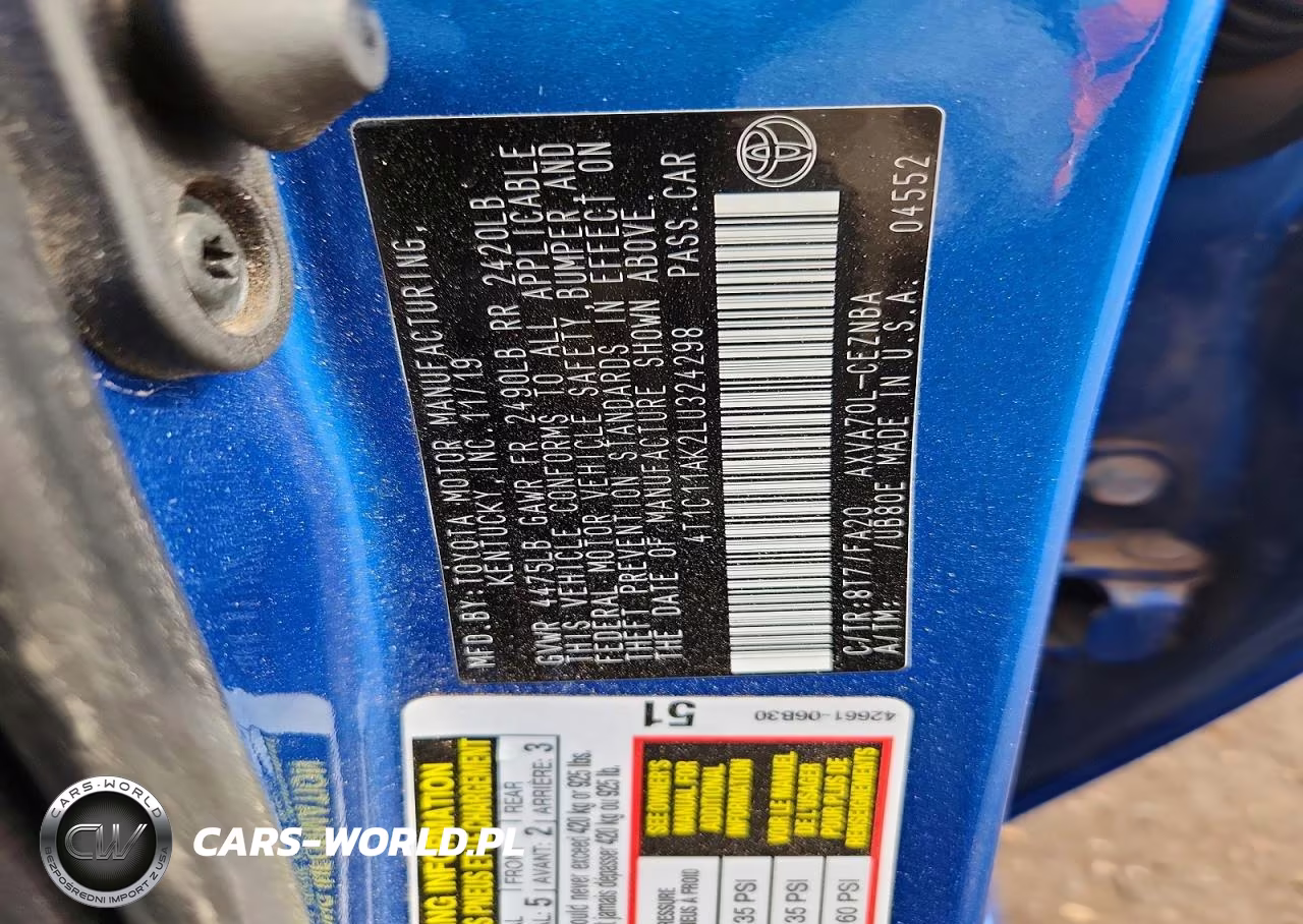 2020 Toyota Camry Le VIN:4T1C11AK2LU324298 - 12