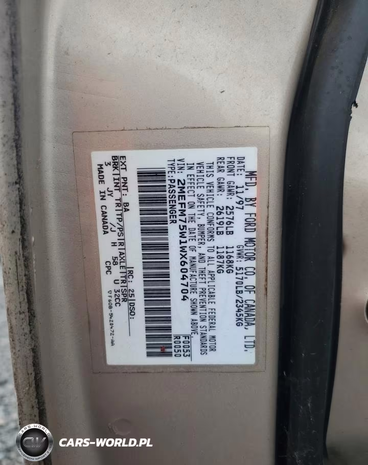 1998 Mercury Grand Marquis Ls VIN:2MEFM75W1WX604704 - 12