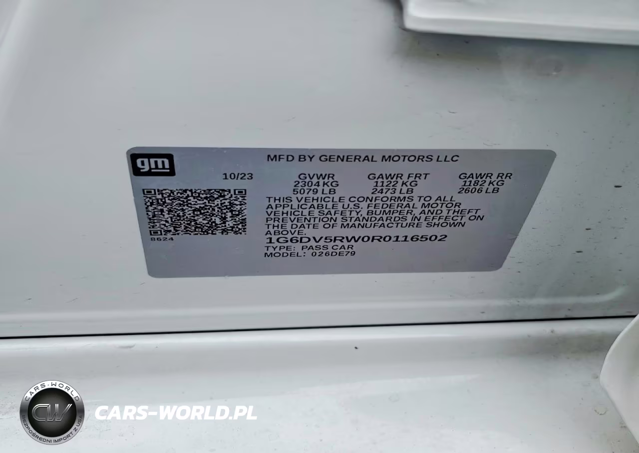 2024 Cadillac Ct5-V VIN:1G6DV5RW0R0116502 - 12