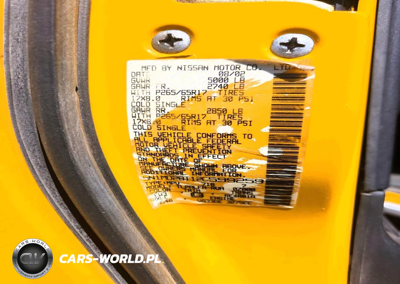 2002 Nissan Xterra Xe S VIN:5N1MD28T12C599259 - 12