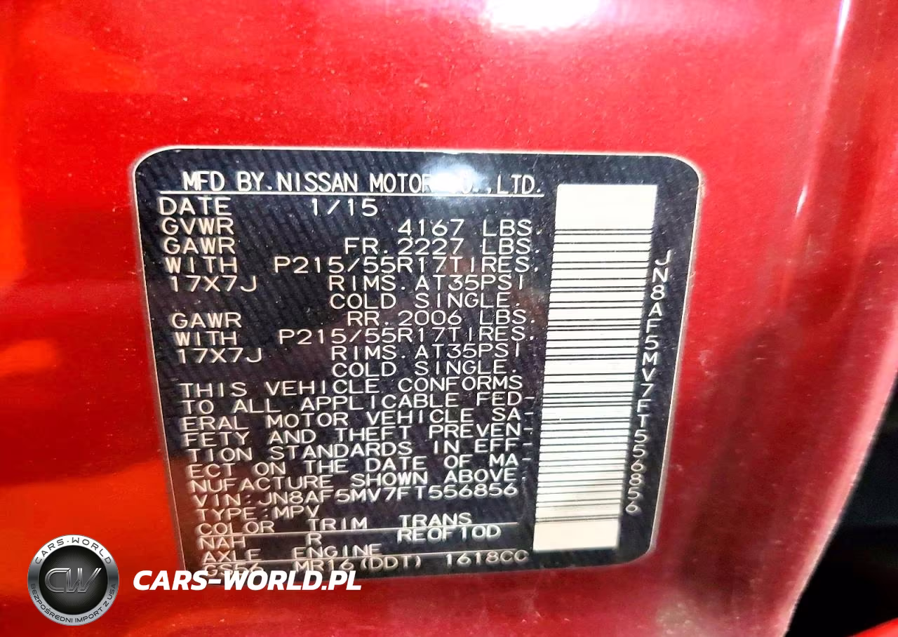 2015 Nissan Juke Sl VIN:JN8AF5MV7FT556856 - 13