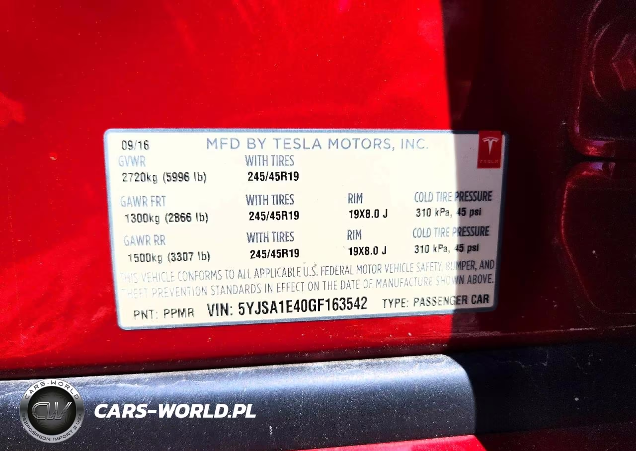 2016 Tesla Model S VIN:5YJSA1E40GF163542 - 12
