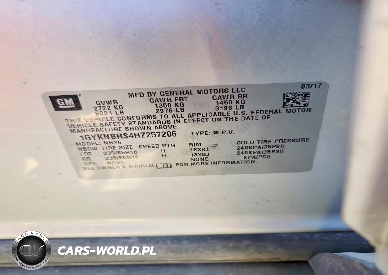 2017 Cadillac Xt5 Luxury VIN:1GYKNBRS4HZ257206 - 13